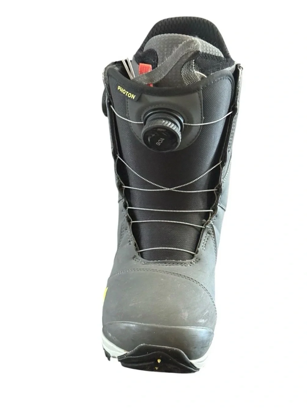 Burtons Photon BOA Imprint 3 Snowboard Boots Gray Black Size 7.5 Mens